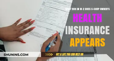 Where Does S-Corp Owner's Health Insurance Appear on W-2?