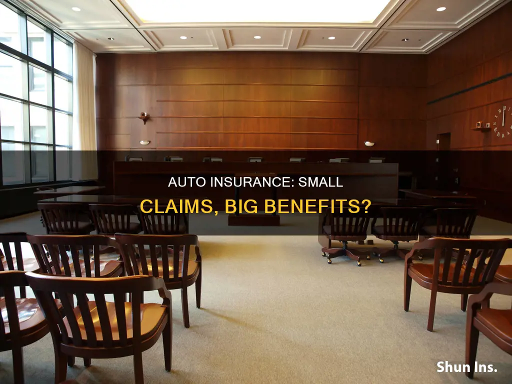 what can auto insurance give for small claims court deductible