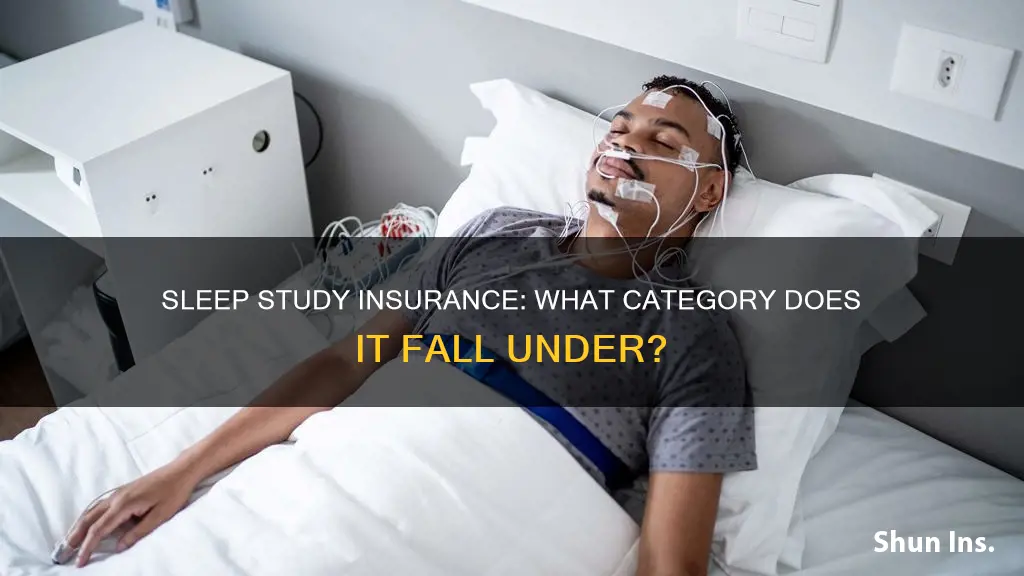 what category is a sleep study on my medical insurance