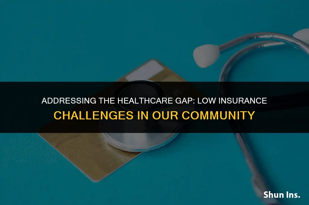 what challenge of low health insurance in a community