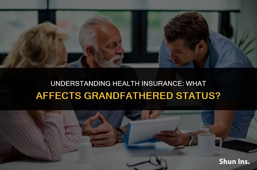 what changes health insurance gradfathered status