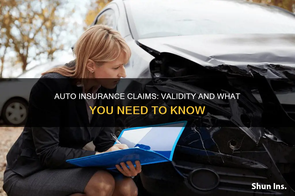 what constitutes a valid auto accident insurance claim