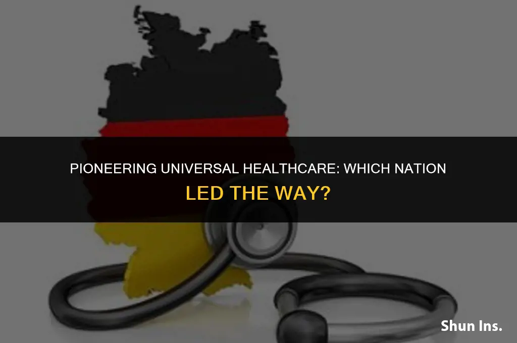 what country established the first national health insurance program