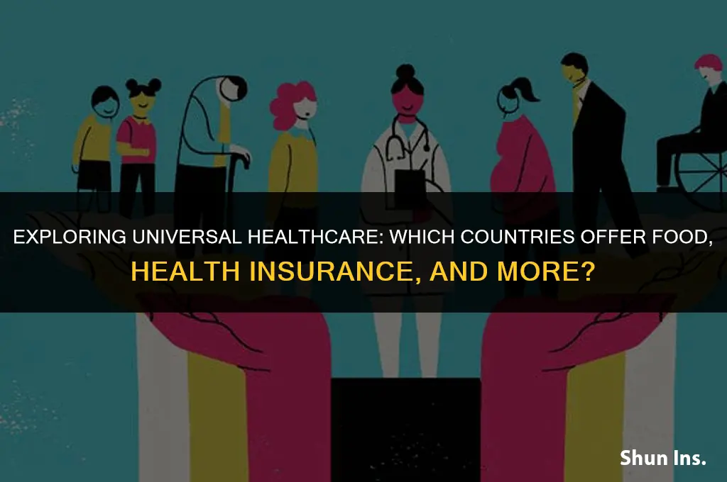 what country provides food health insurance etc