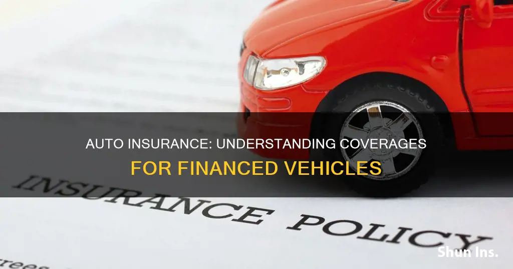 what coverages for auto insurance financed