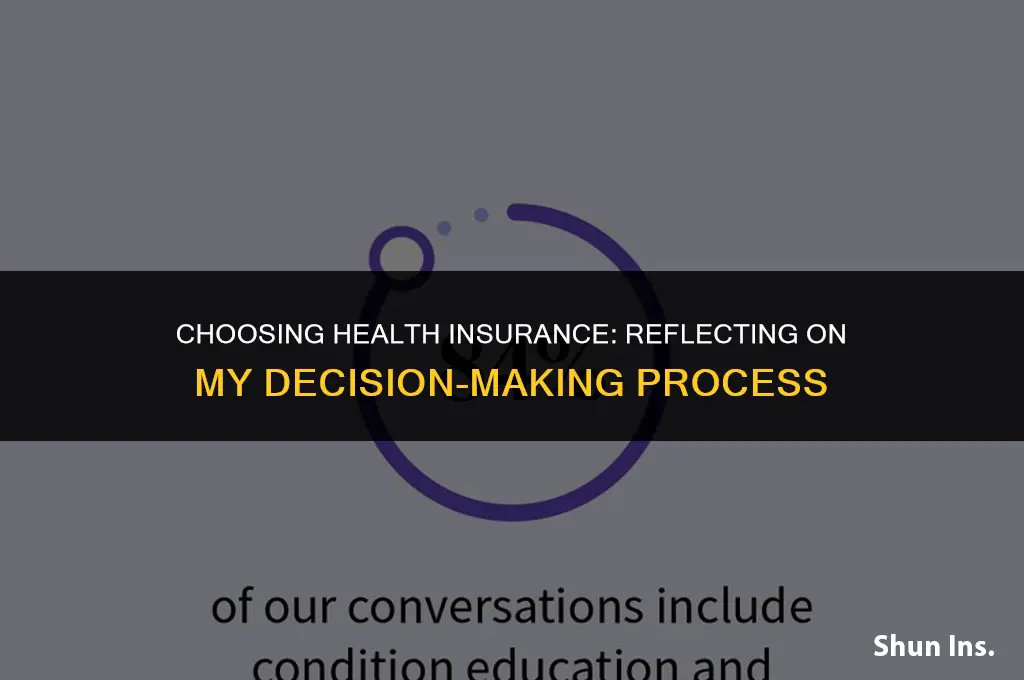 what decision did you make about health insurance why
