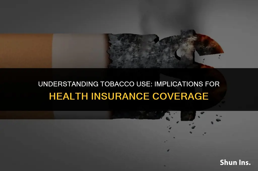 what defines a tabacco user in health insurance