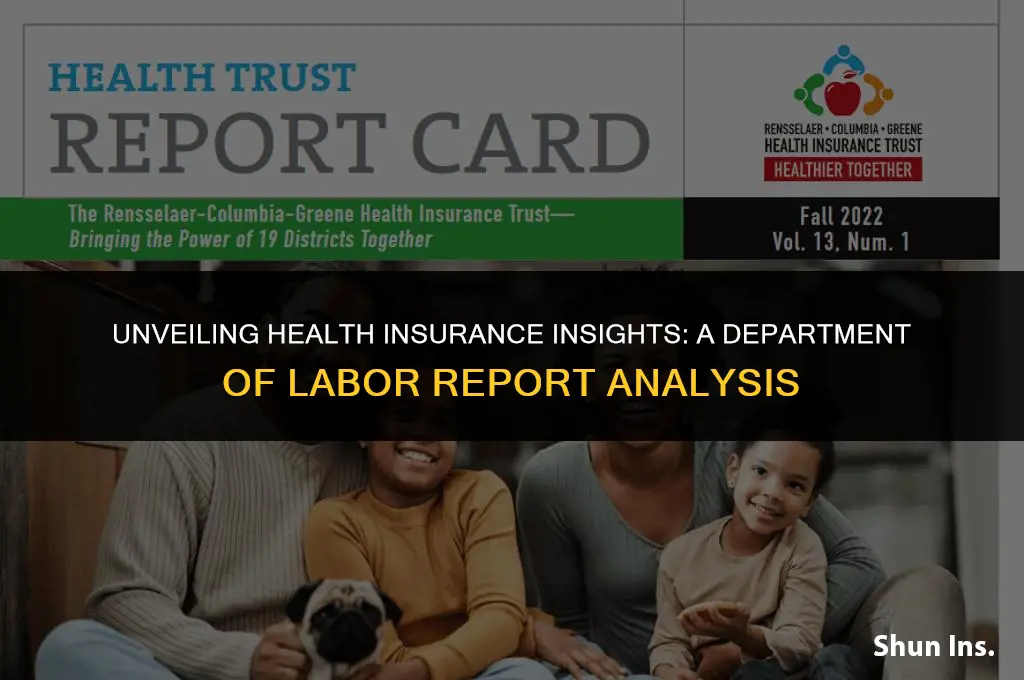 what department of labor report shows health insurance