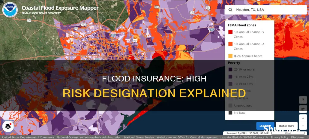 what designates high risk flood insurance