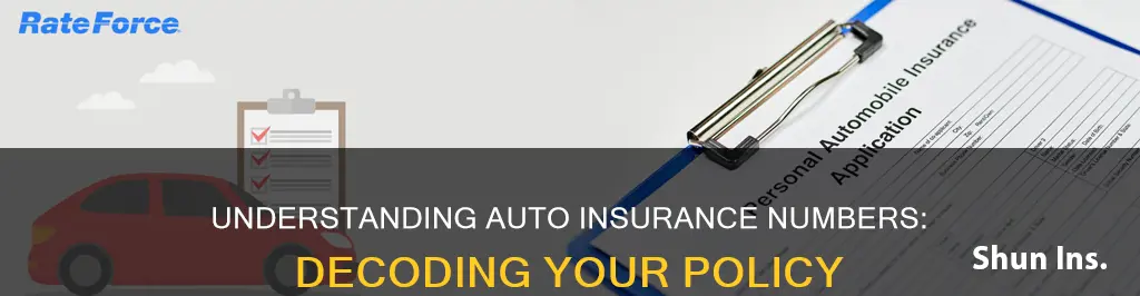 what do auto insurance numbers mean