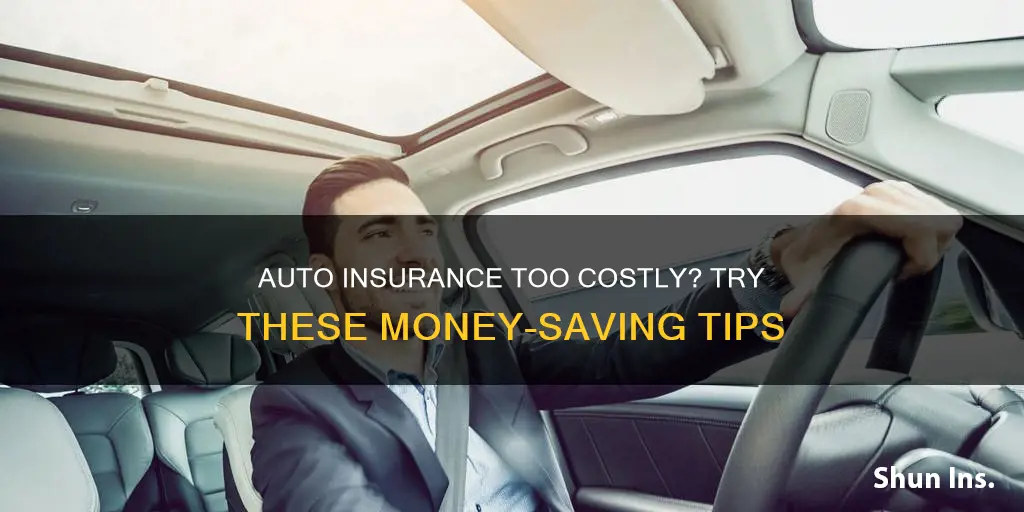 what do I do when auto insurance is too expensive