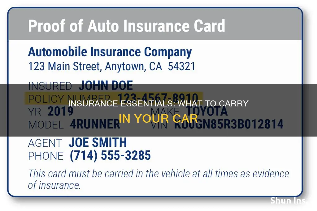 what do I legally have to carry for auto insurance