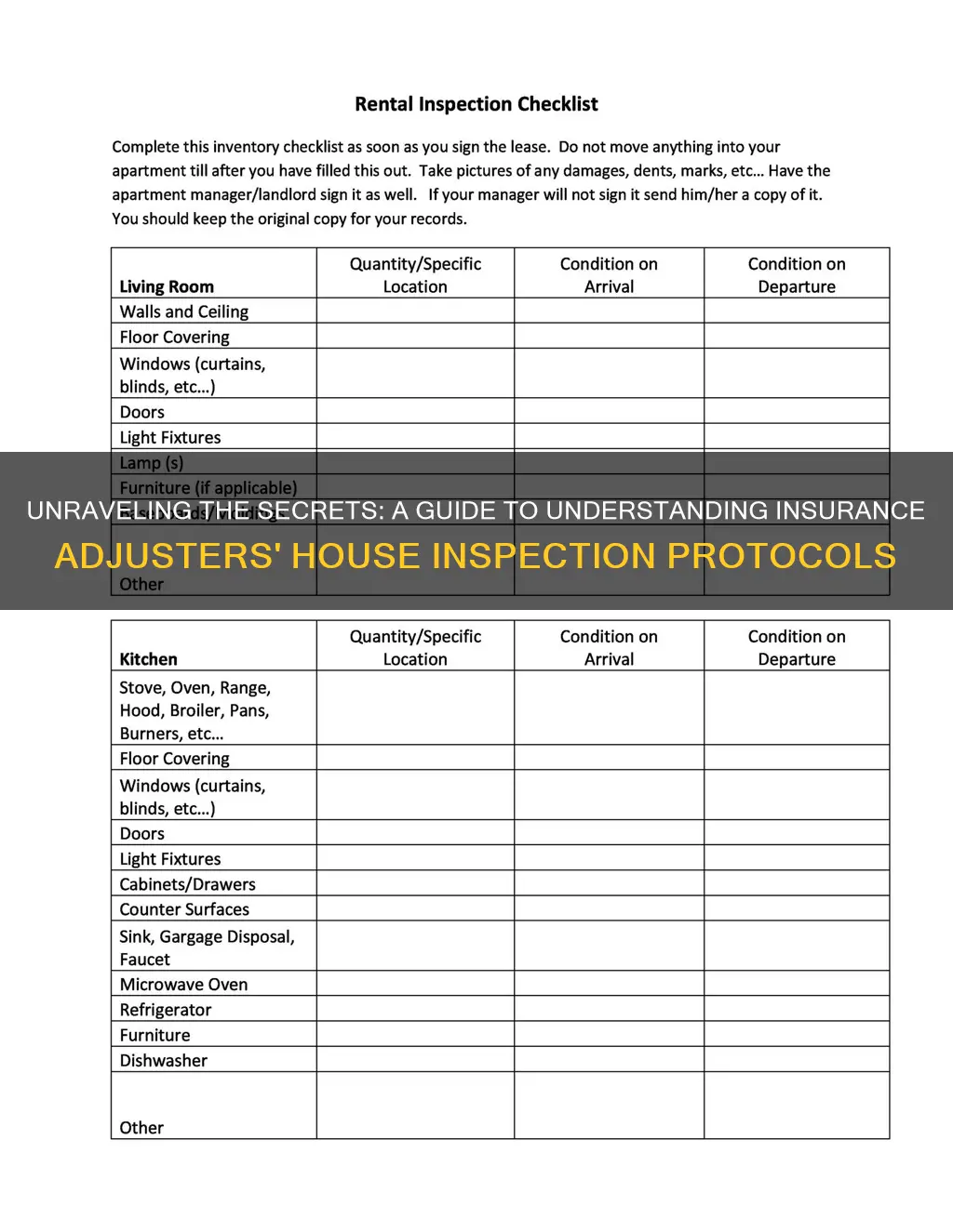 what do insurance adjusters look for house