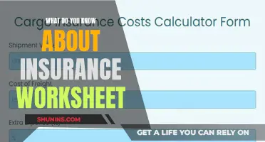 Insurance Worksheet: What You Need to Know