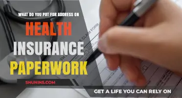 Navigating Health Insurance Paperwork: A Guide to Address Entries