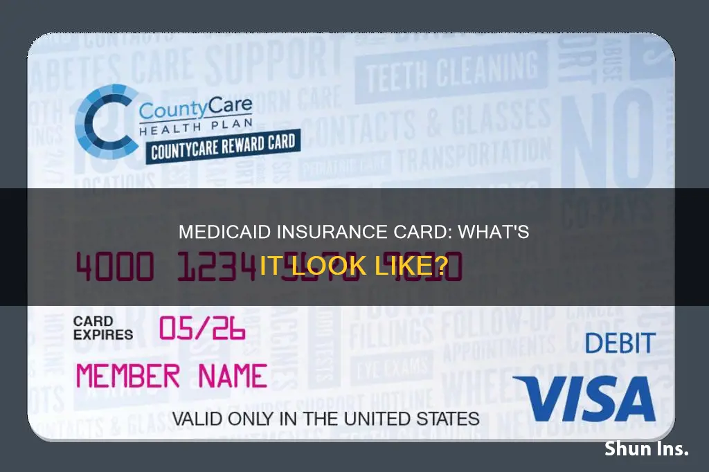 what does a medicaid insurance card look like