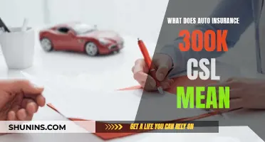 Understanding Auto Insurance: Decoding 300K CSL Coverage