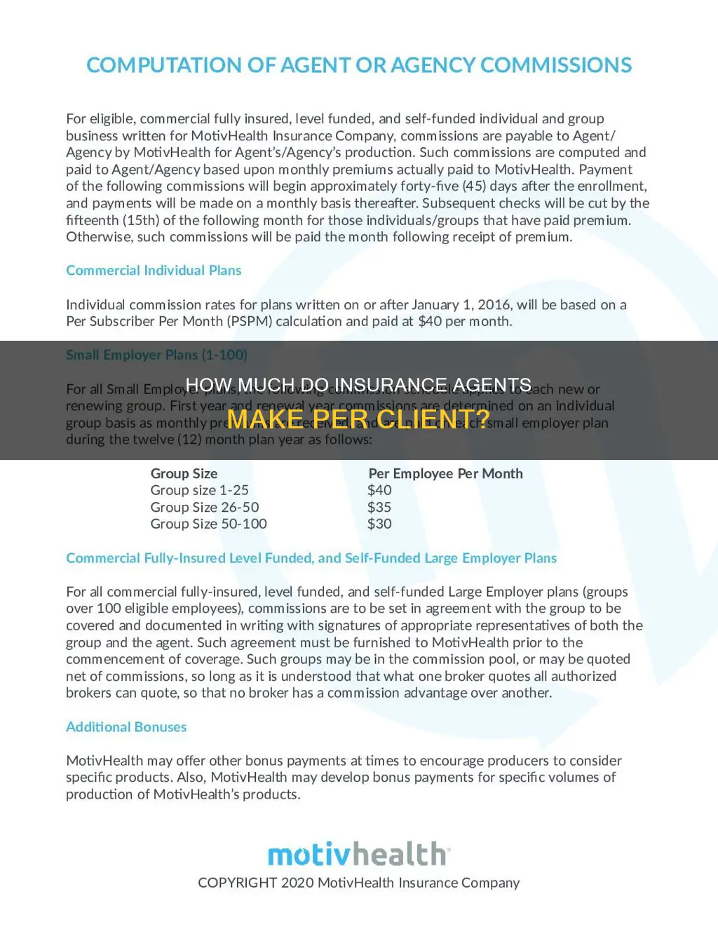 what does average insurance agent mak per cliente