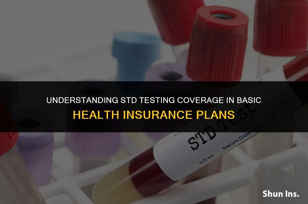 what does basic health insurance cover std testing