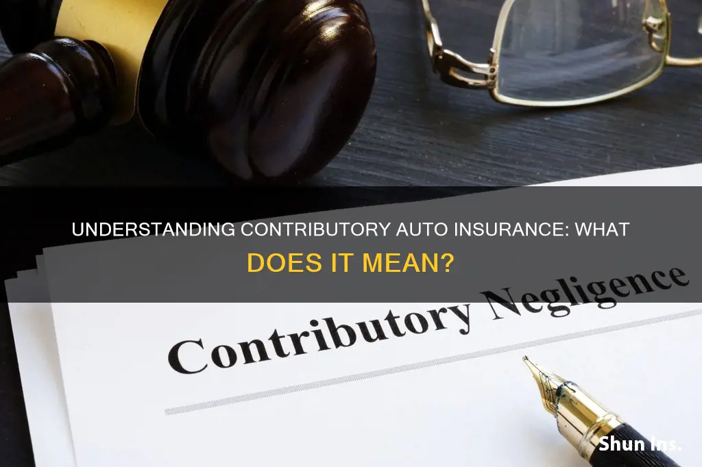 what does contributory auto insurance mean