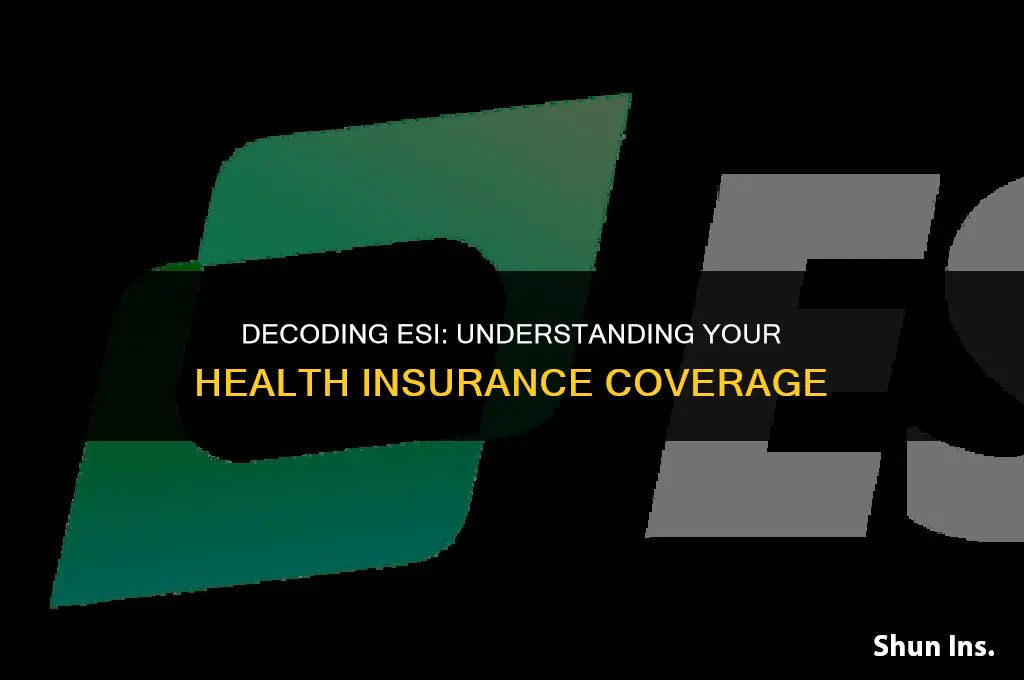 what does esi stand for in health insurance