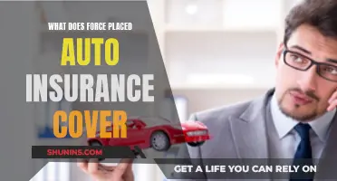 Force-Placed Auto Insurance: What's Covered and What's Not