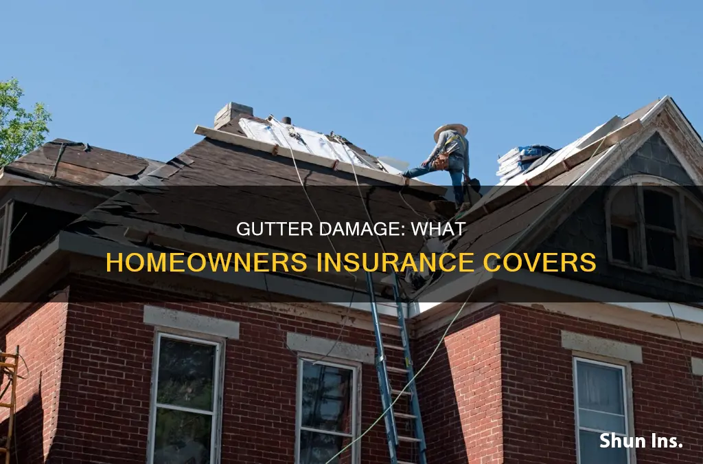 what does homeowners insurance cover gutter