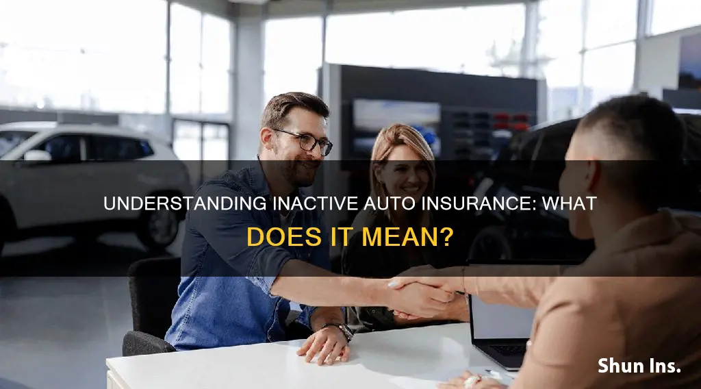 what does inactive auto insurance mean