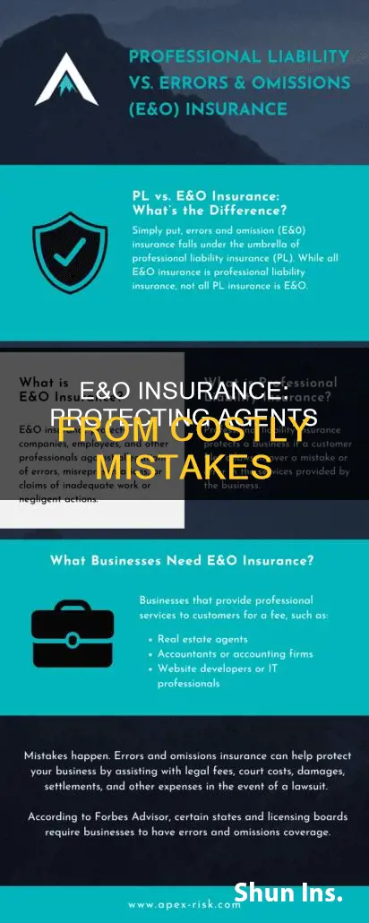what does insurance agent e&o cover