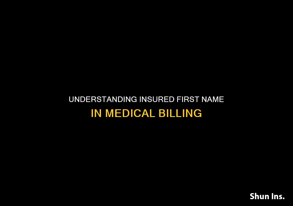 what does insured first name mean in medical terms