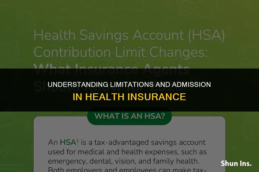 what does limitations amount admission in health insurance