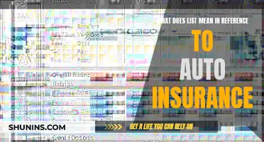 Understanding Auto Insurance: Decoding the 'List' Definition