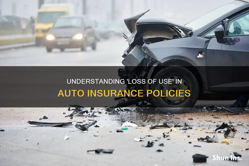 what does loss of use mean in auto insurance