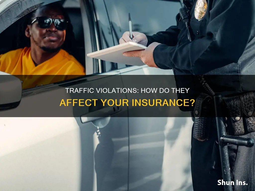 what does non moving traffic violation go on your insurance