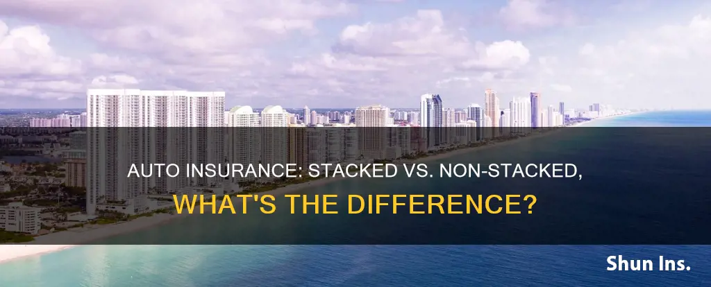 what does non stacked vs stacked option on auto insurance