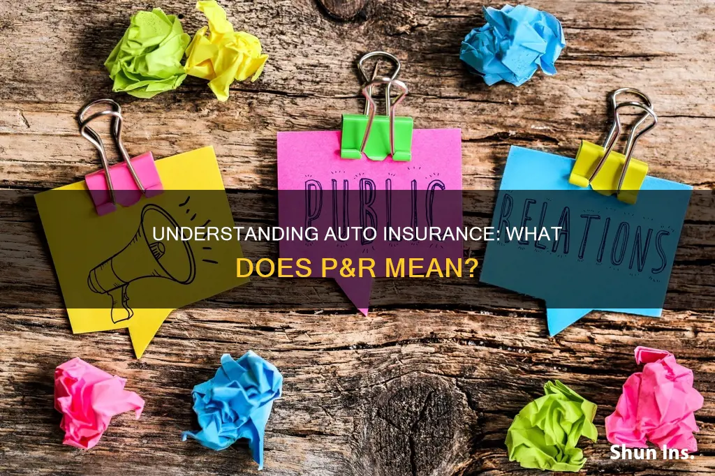 what does p r mean auto insurance