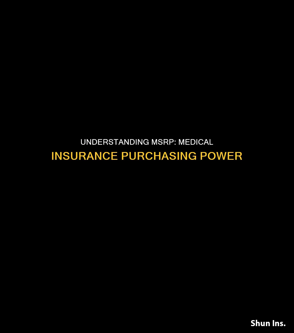 what does passing msrp stands for when purchasing medical insurance