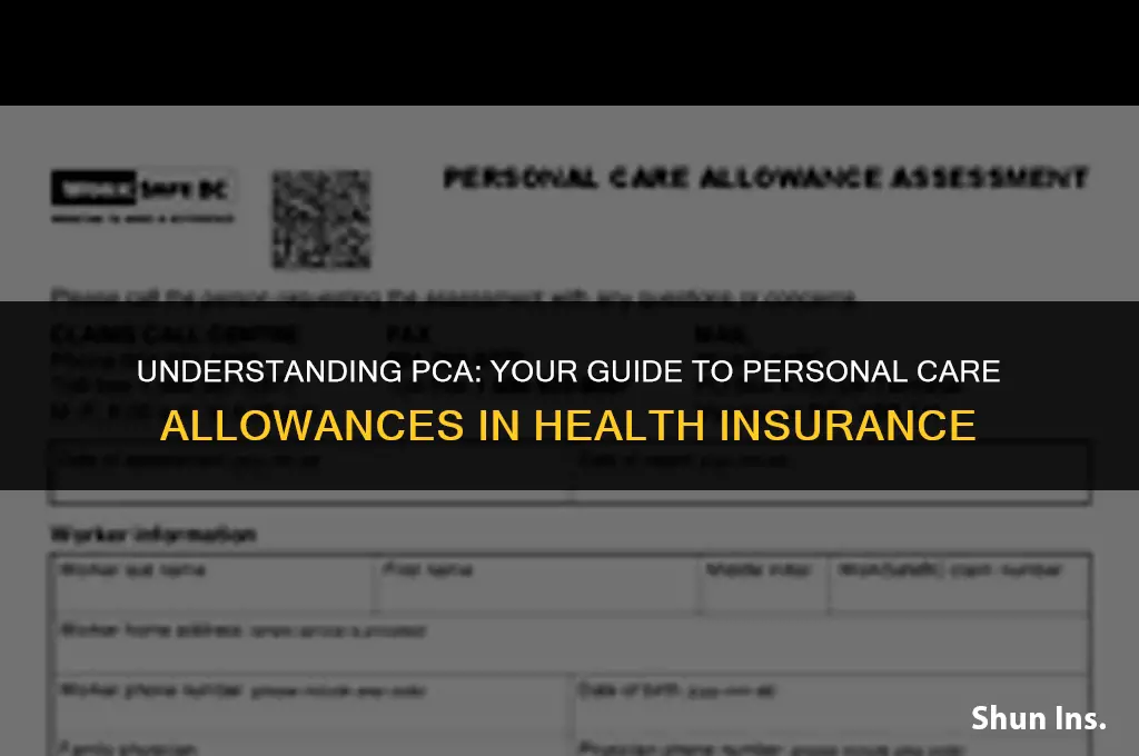 what does pca stand for in health insurance