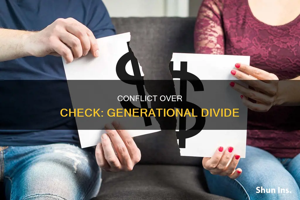 what does primary conflict over the insurance check most represent