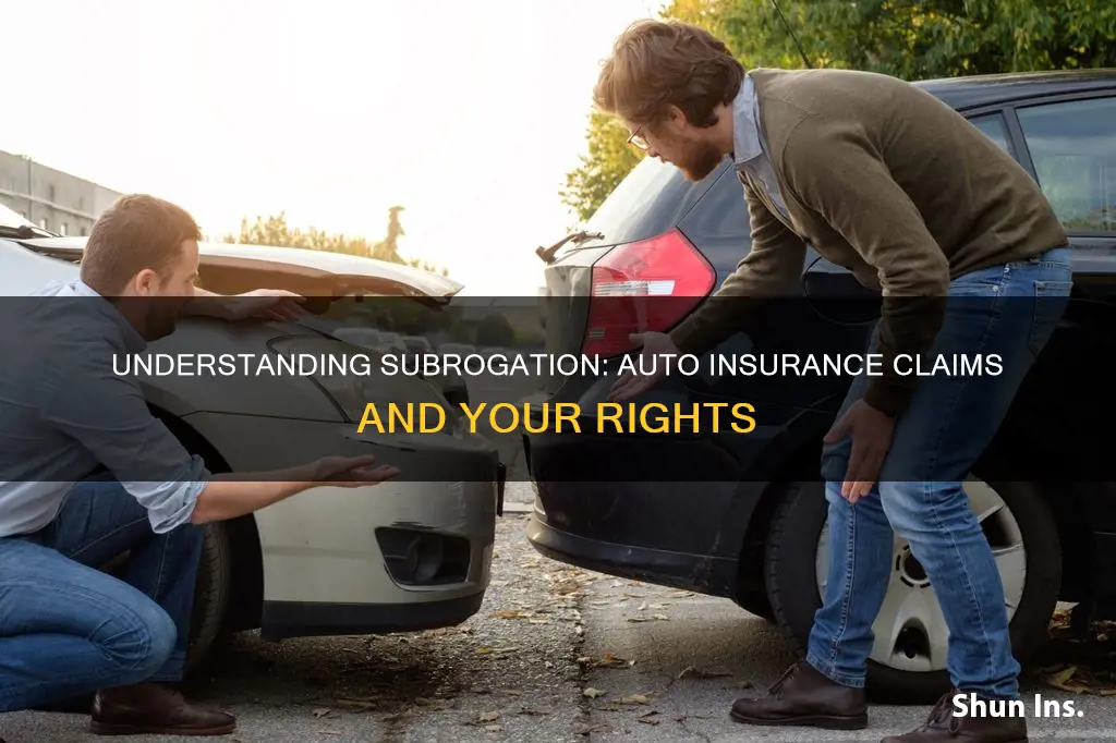 what does subrogation mean in auto insurance