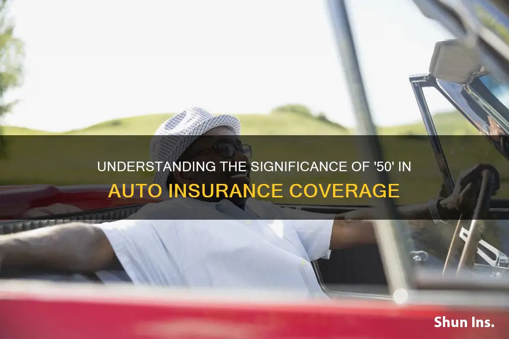 what does the 50 mean in auto insurance coverage