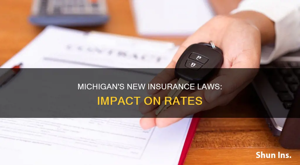 what does the new michigan insurance laws do for rates