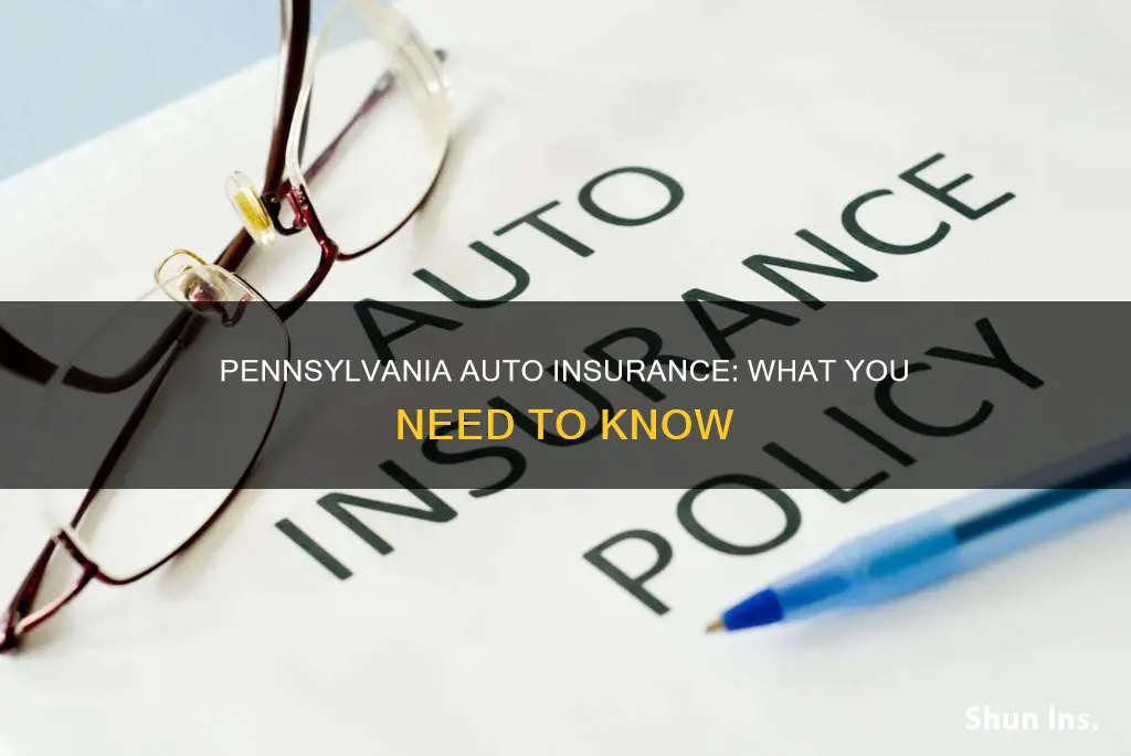 what does vehicle insurance look like pennsylvanmia