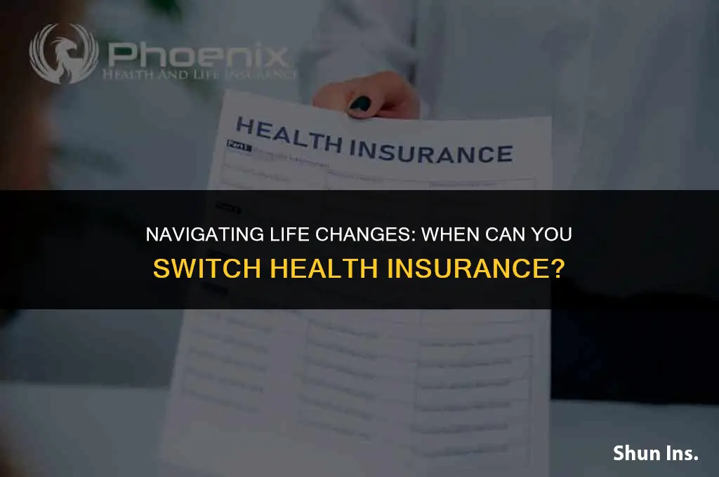 what events allow you to change health insurance
