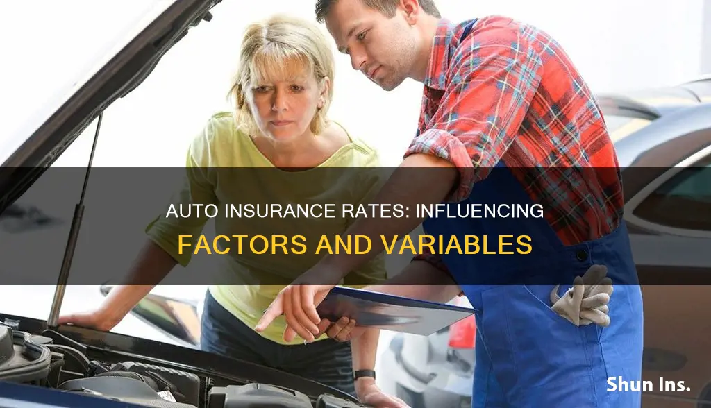 what factors influence auto insurance rates