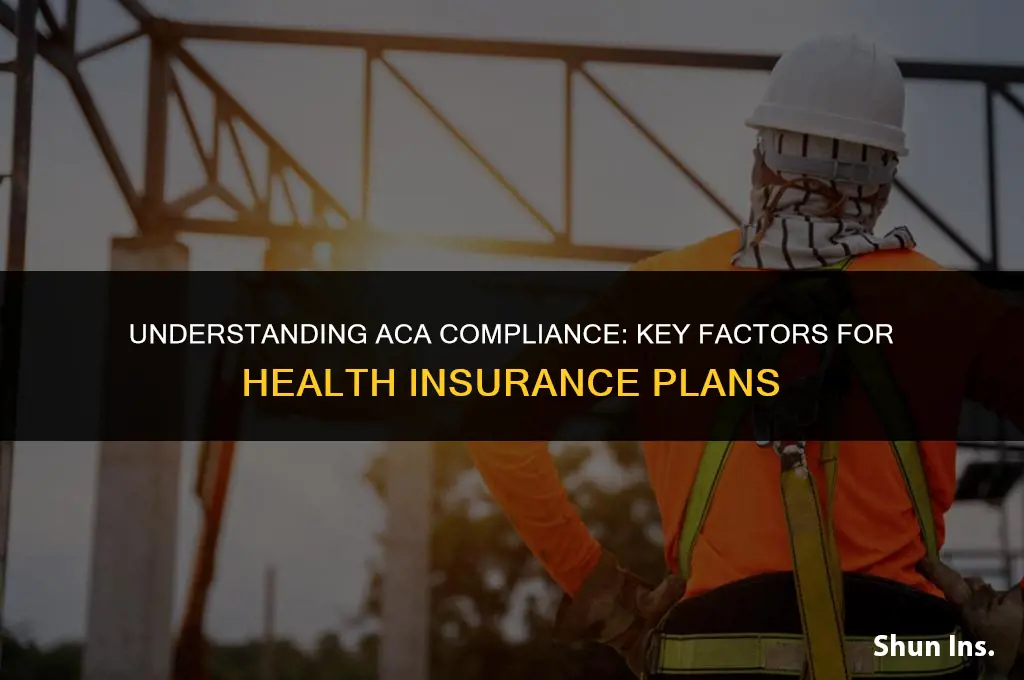 what factors make health insurance aca compliant