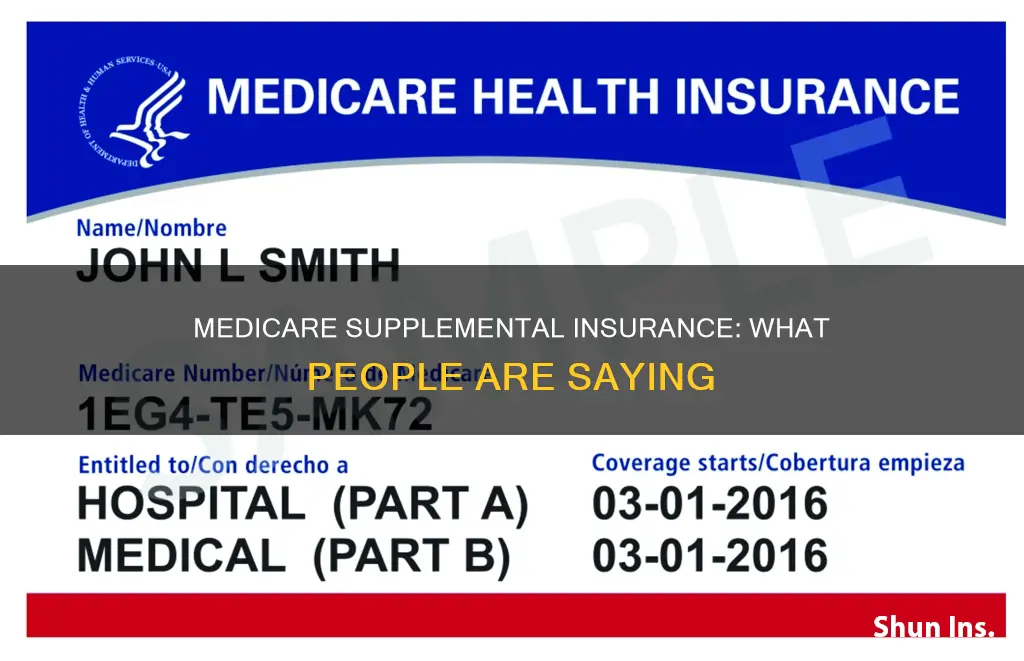 what folks are saying about medicare supplemental insurance