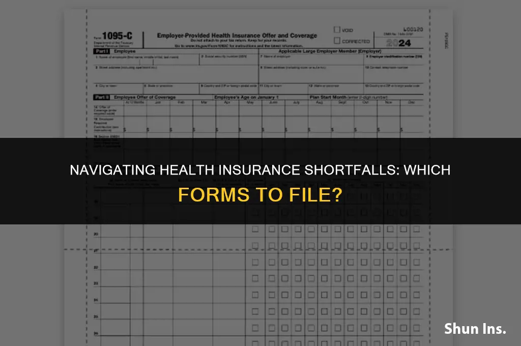 what form to file for health insurance shorfall