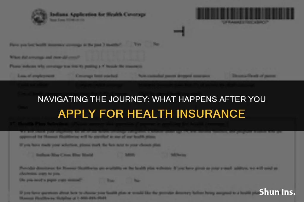 what happens after you apply for health insurance