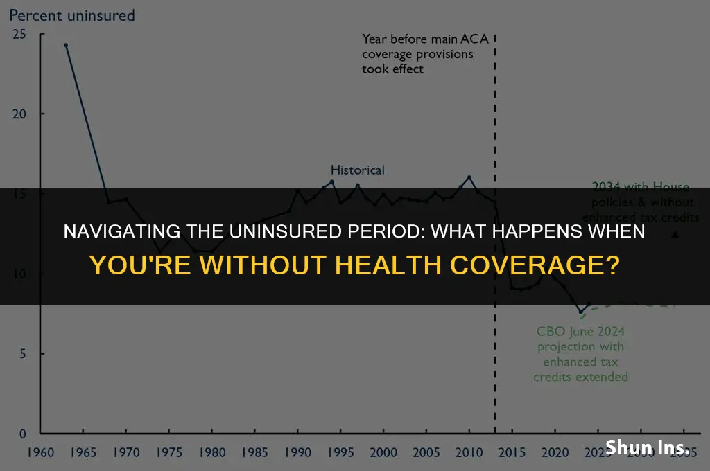 what happens for the months you dont have health insurance